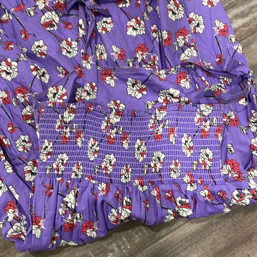 SLV Sur la Vague Florence purple floral maxi dress - Picture 4 of 6